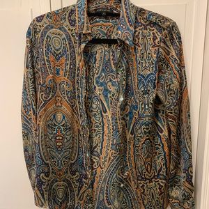 Paisley button down